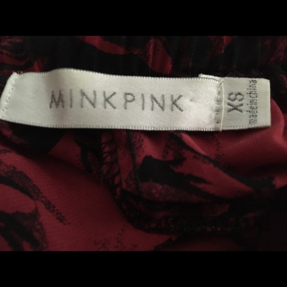 Minkpink Red and Black Sheer Maxi Skirt - Picture 6 of 8